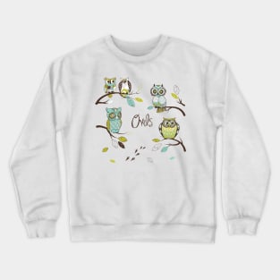 Owl Branches #3 Crewneck Sweatshirt